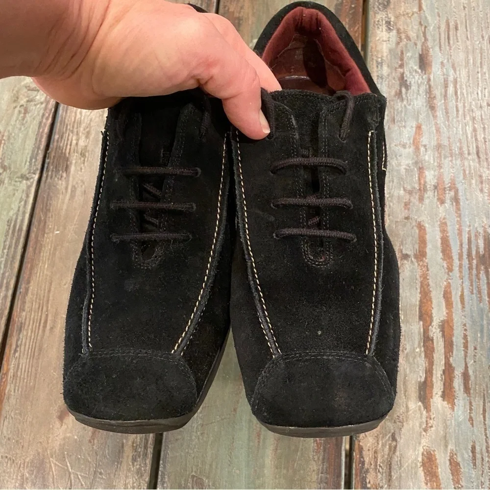Aerosoles Patchmaker Suede Nubuck Leather Comfort Oxfords Shoes Womens Size 9